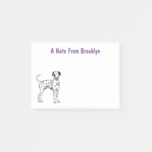 Notas Post-it® Personalizado de perro dalmatiano
