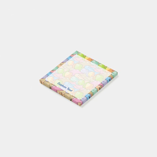 Notas Post-it® Personalizado de pescado (En perspectiva)