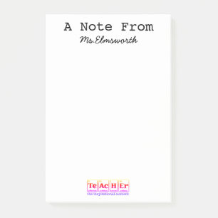 Notas Post-it® Personalizado de profesores de ciencias regalo de
