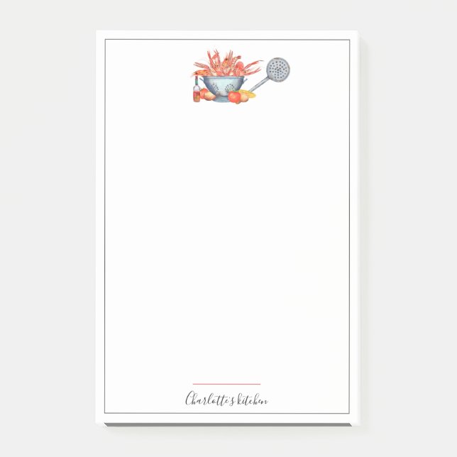 Notas Post-it® Personalizado de Reunión de Cocina de la Familia C (Anverso)