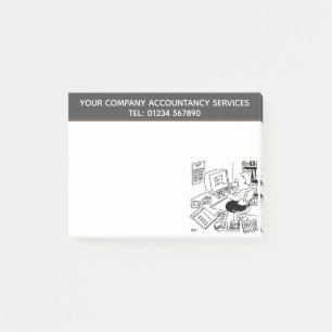Notas Post-it® Personalizado de servicios de contabilidad tema pa