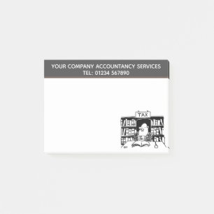 Notas Post-it® Personalizado de servicios de contabilidad tema pa
