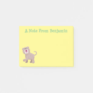 Notas Post-it® Personalizado de Smilodon del tigre dientes de Cut