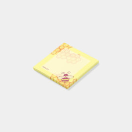 Notas Post-it® Personalizado de Sweet Bee Honeycomb