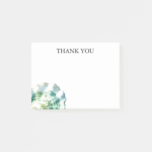 Notas Post-it® Personalizado de trama de ostión de color de agua (Anverso)