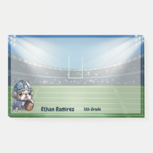 Notas Post-it® Personalizado del estadio de marionetas de bulldog