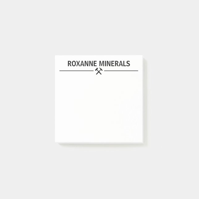 Notas Post-it® Personalizado del Geólogo (Anverso)
