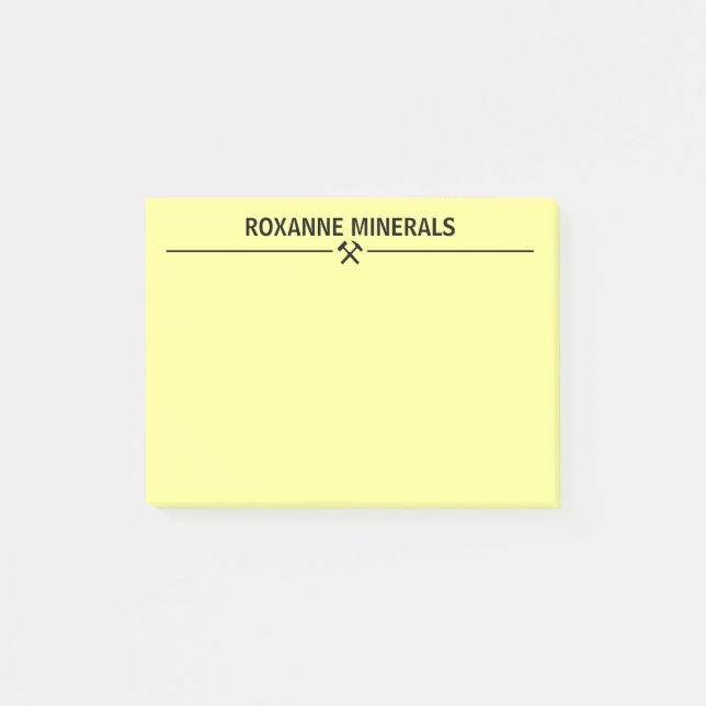 Notas Post-it® Personalizado del Geólogo (Anverso)