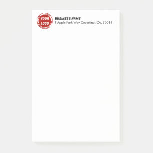 Notas Post-it® Personalizado del logotipo de la empresa comercial