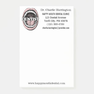 Notas Post-it® Personalizado Dentista Post-It anota