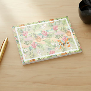 Notas Post-it® Personalizado Diversión Tropical Piña Fruta Floral