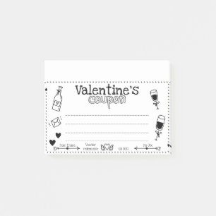 Notas Post-it® Personalizado divertido San Valentín / Parejas de