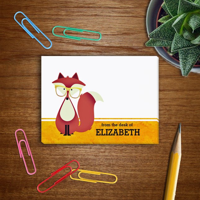 Notas Post-it® Personalizado dulce Rojo Fox personalizado (Subido por el creador)