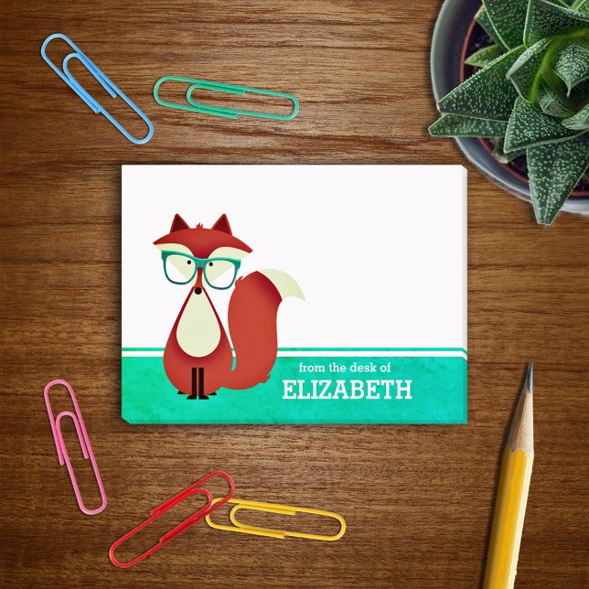 Notas Post-it® Personalizado dulce Rojo Fox personalizado (Subido por el creador)