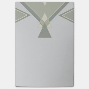 Notas Post-it® Personalizado el   gris geométrico tribal bohemio