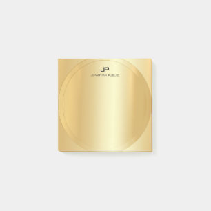 Notas Post-it® Personalizado Faux Gold Elegant Moderno Template T