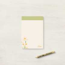 Personalizado flores de acuarela dulce rosa Verde