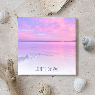 Notas Post-it® Personalizado fotográfico Purple Pink Ocean Califo