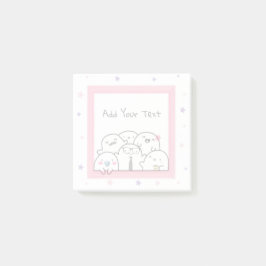 Notas Post-it® Personalizado Ghost Family Fun Girly Pink