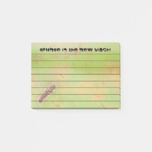 Notas Post-it® Personalizado Grunge Soldado Metalizado Verde Rust