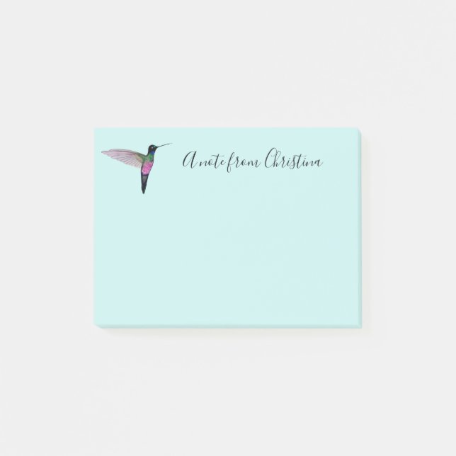 Notas Post-it® Personalizado Hummingbird (Anverso)