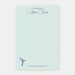 Notas Post-it® Personalizado Hummingbirds Notepad