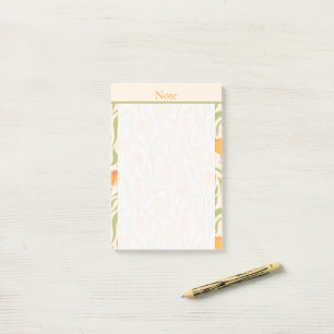 Notas Post-it® Personalizado jardín de tulipanes moderno amarillo