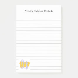 Notas Post-it® Personalizado Kitchen Dinnerware Lined Post it Not