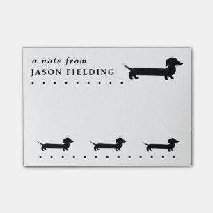 Notas Post-it® Personalizado lindo del Dachshund