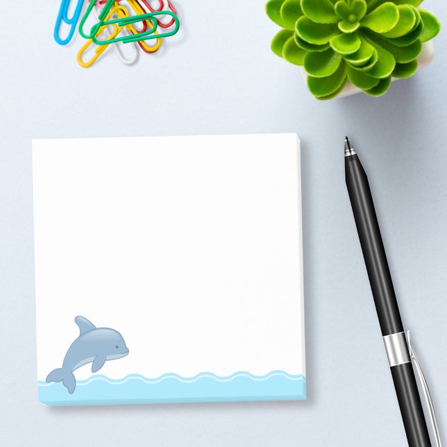 Notas Post-it® Personalizado lindo saltando delfín (Subido por el creador)