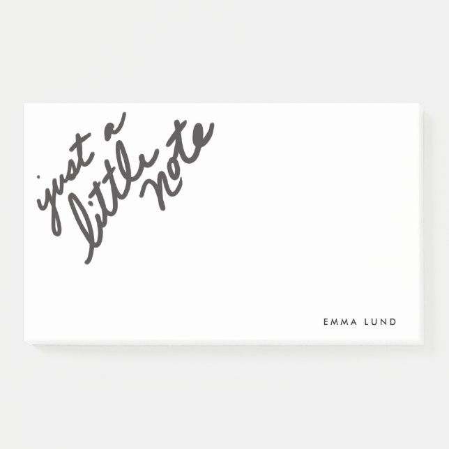 Notas Post-it® Personalizado Little Note Stationery (Anverso)