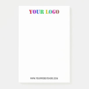 Notas Post-it® Personalizado Logo Textos Modelo comercial Post-it