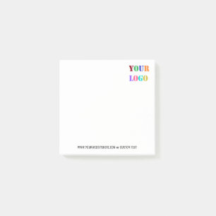 Notas Post-it® Personalizado Logotipo de la empresa Mensajes de t
