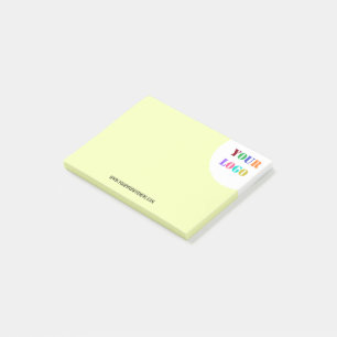 Notas Post-it® Personalizado Logotipo de la empresa Mensajes de t