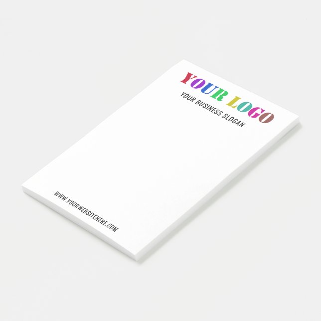 Notas Post-it® Personalizado Logotipo Promocional Personalizado d (En perspectiva)
