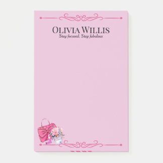 Notas Post-it® Personalizado "Mantente Centrado. Manténganse fabu