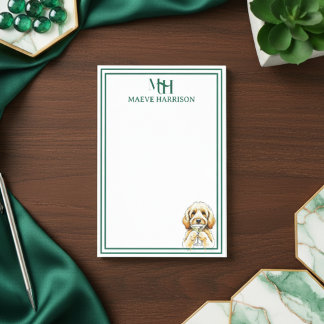 Notas Post-it® Personalizado Monograma mano Dibujar Doodle Martin