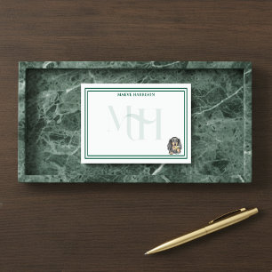 Notas Post-it® Personalizado Monograma mano Dibujar vidrio Dachsh