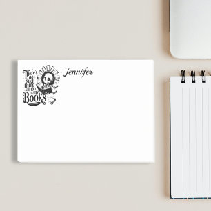 Notas Post-it® Personalizado No Hay Cosa Tal Como Demasiados Libr
