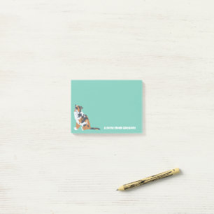 Notas Post-it® Personalizado perro pastor australiano australiano