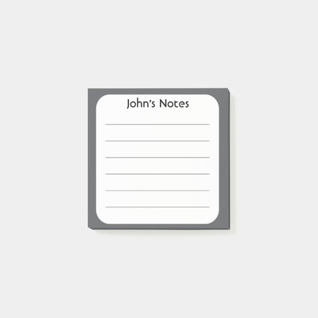 Notas Post-it® Personalizado Personal (Anverso)