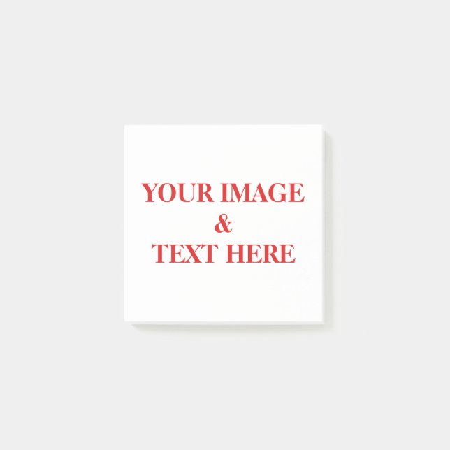 Notas Post-it® Personalizado personalizado Su propia foto y texto (Anverso)