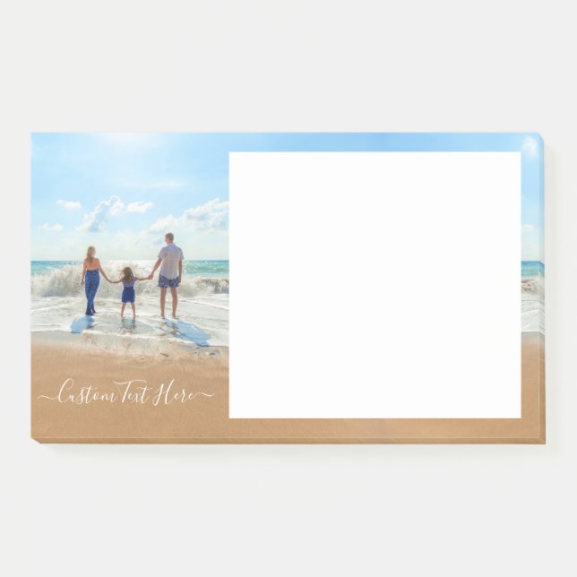 Notas Post-it® Personalizado Photo Post it Notes Your Photos and  (Anverso)