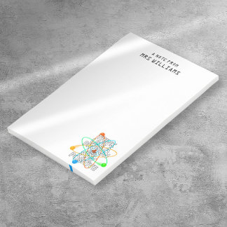 Notas Post-it® Personalizado PIENSA COMO UN PROTÓN Y MANTÉN POSIT