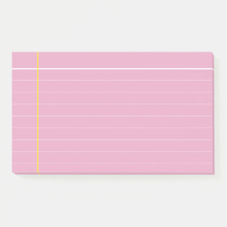 Notas Post-it® Personalizado rosa y amarillo