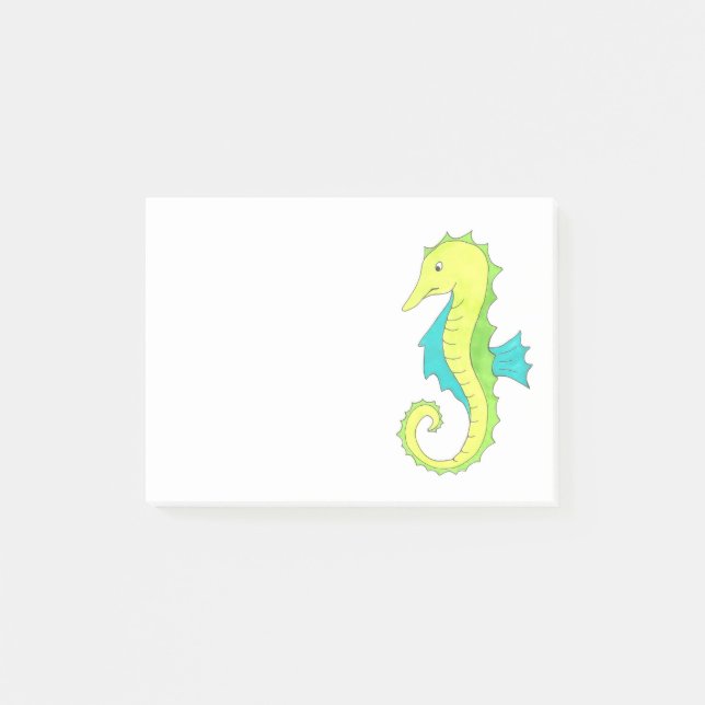 Notas Post-it® Personalizado Seahorse Sea Horse Beach Ocean Post  (Anverso)