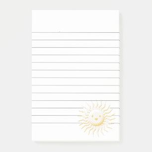 Notas Post-it® Personalizado Sonriente Cara de Sol Liled
