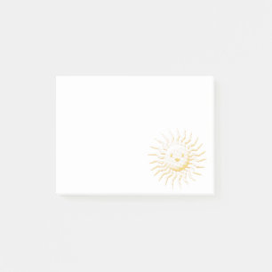 Notas Post-it® Personalizado Sonriente Cara Solar