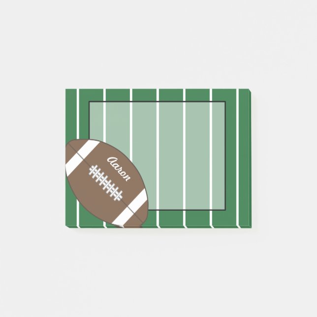 Notas Post-it® Personalizado Sports Football Post Apunta Regalo (Anverso)