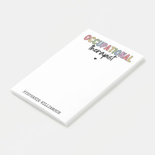 Notas Post-it® Personalizado Terapia Ocupacional Ocupacional de R